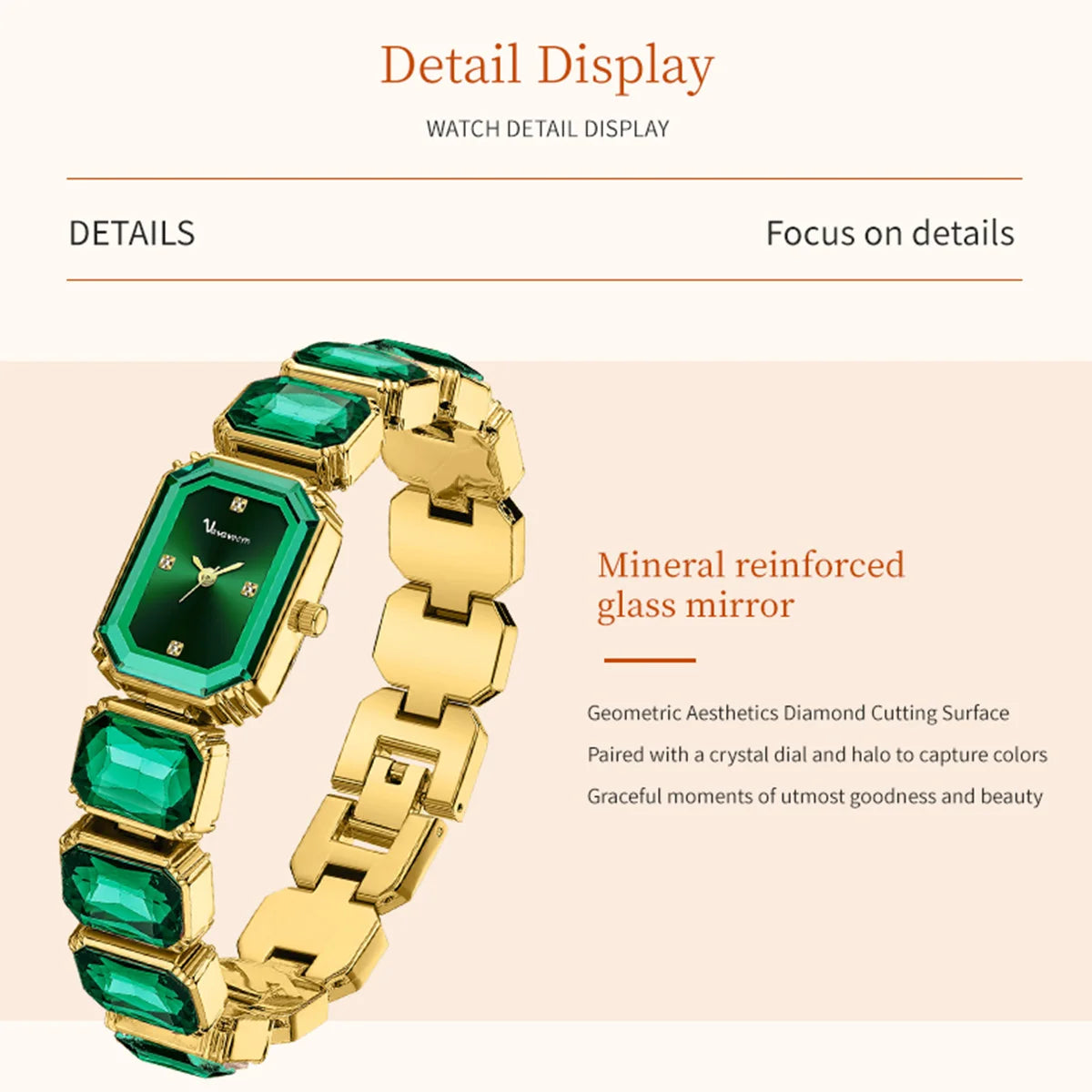 Timeless Crystal Bracelet Watch With Diamond Accents