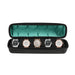 Watch Travel Case with Cushioned Slots And Form Fitting Pillow - Green 5 Slots