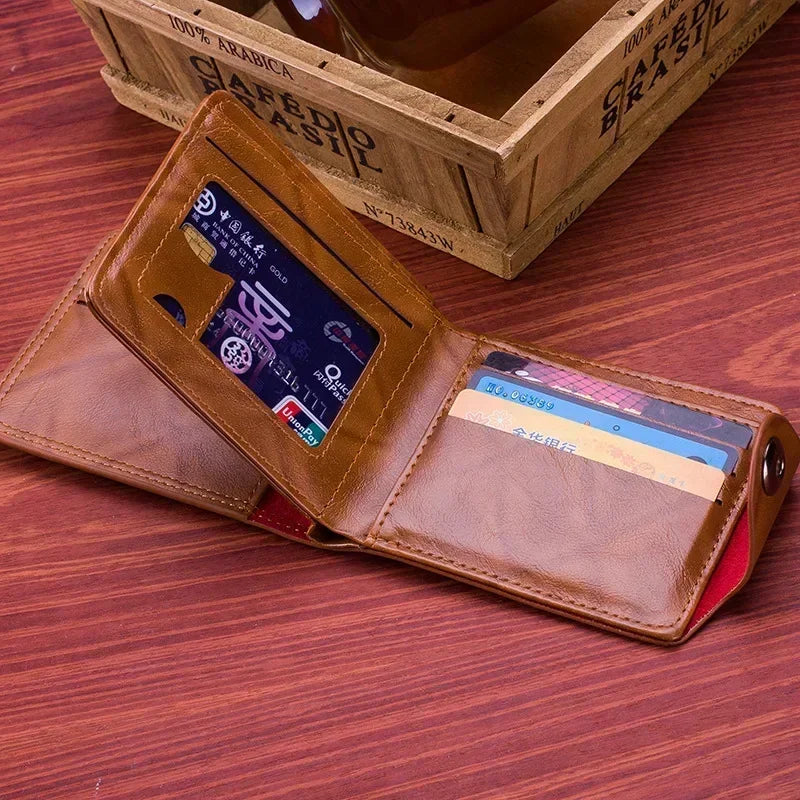 Dollar Note Pattern Wallet With Snap Closure Card Slots