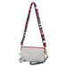 Handbag with Crossbody Strap Compact Rectangular Design - Linen Gray