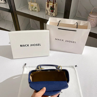 Floral Mini Handbag with Graceful Charm Hardware Set