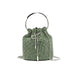 Glimmer Ring Beaded Evening Bag for Glamorous Moments - Green
