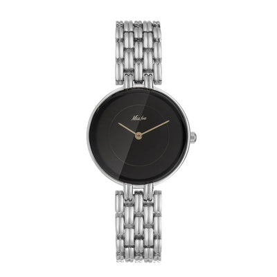Ladies Watch Round Dial Metal Bracelet Quartz