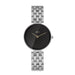 Ladies Watch Round Dial Metal Bracelet Quartz - Silver Woman