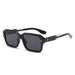 Sunglasses Square Frame Gradient Lenses UV400 - Black Grey V2