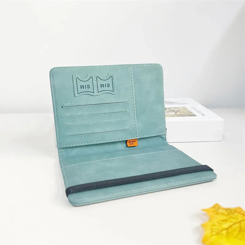 Passport Card Organizer With RFID Shielding Wallet Plus