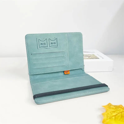Passport Card Organizer With RFID Shielding Wallet Plus