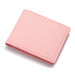 Short Wallet with Zipper Closure and Card Holder - Pink