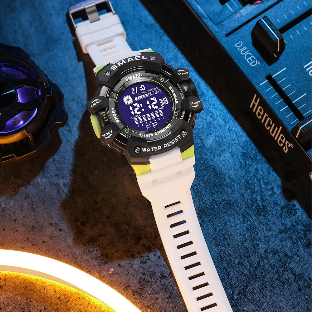 Sport Digital Watch with Backlight Chronograph