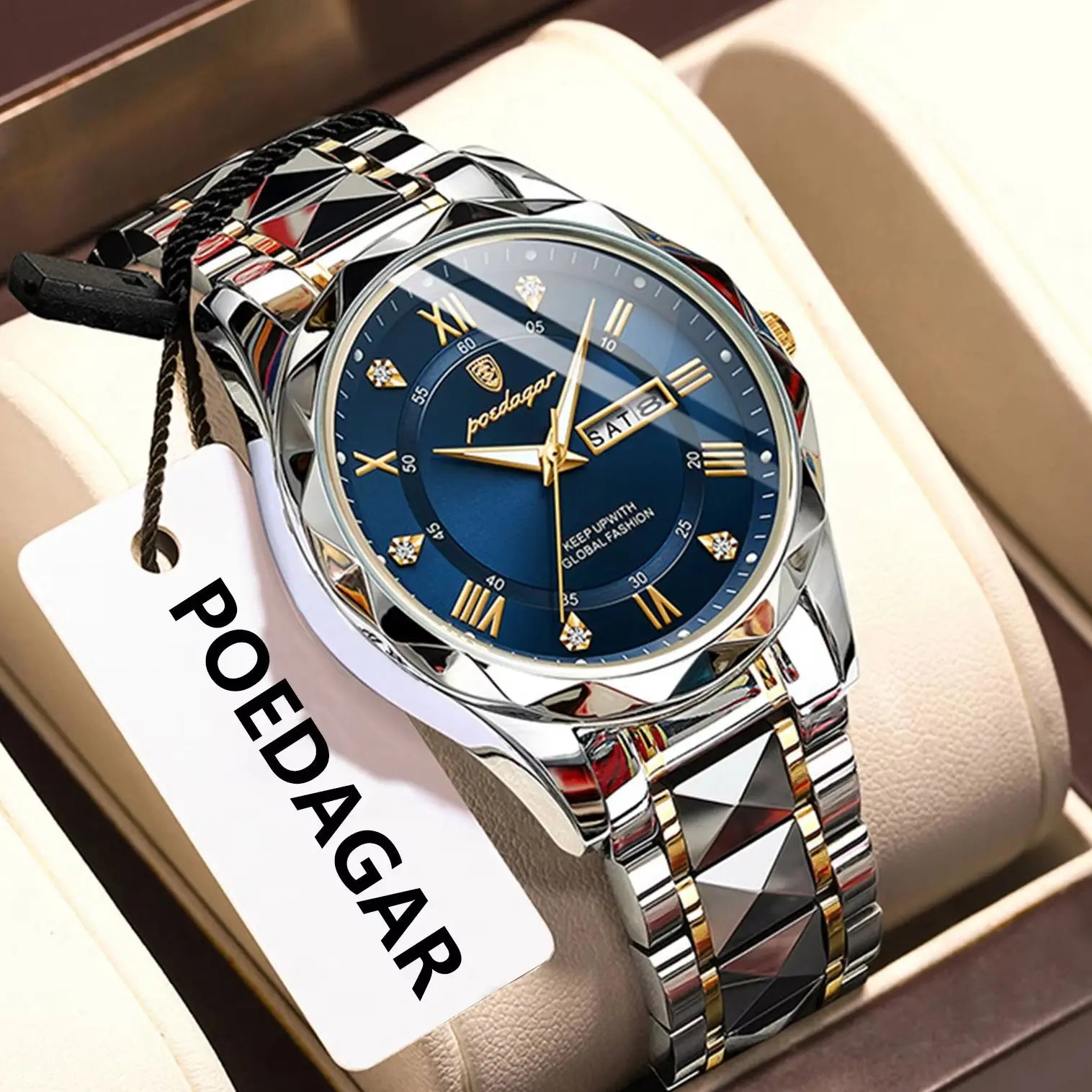 Artisan Dial Timepiece With Luminous Roman Indices Lux