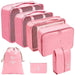 Premium Travel Organizer Cube Set for Seamless Packing - Pink