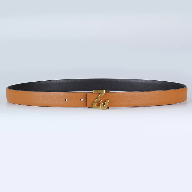 Belt 25mm Width Reversible Leather for Dresses