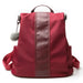 Anti Theft Backpack with Large Capacity Pockets - Oxford Red