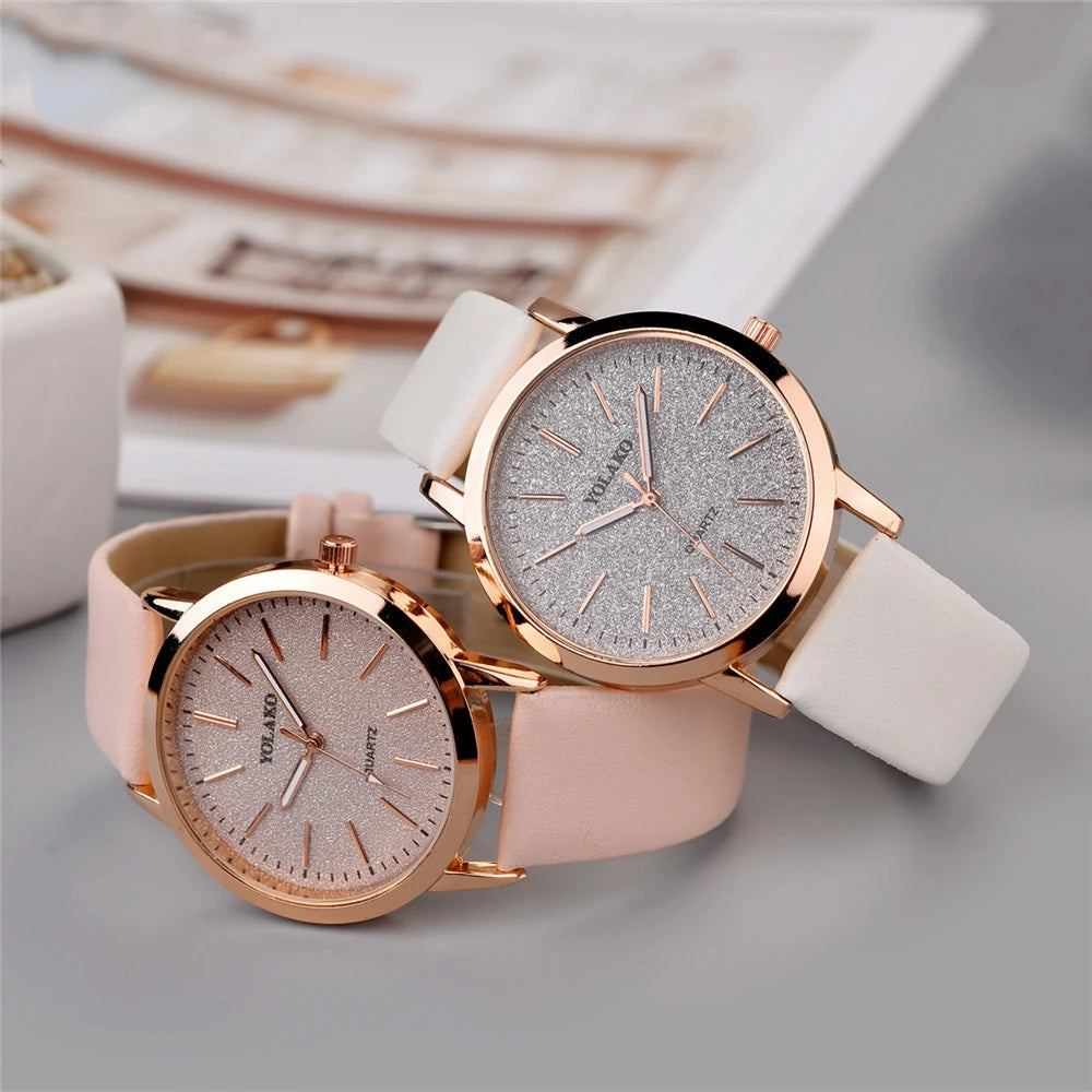 Fashion for Women Quartz Watch Glitter Dial Elegant