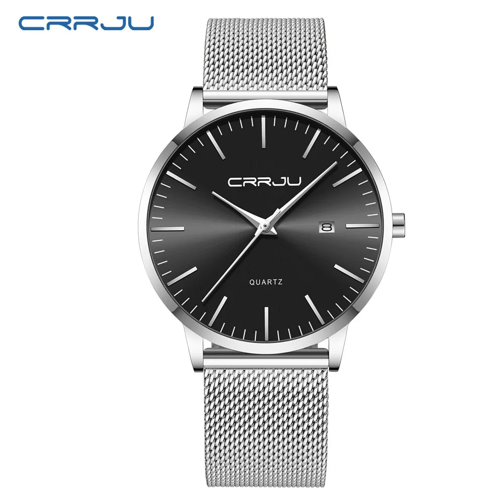 Silk Mesh Dial Timepiece With Calendar Window Luxe Neo