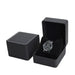 Watch Box with Cushioned Interior Clamshell Case - Matte Black