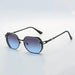 Sunglasses Square Frame with Gradient Lenses Elegance - Grey Blue