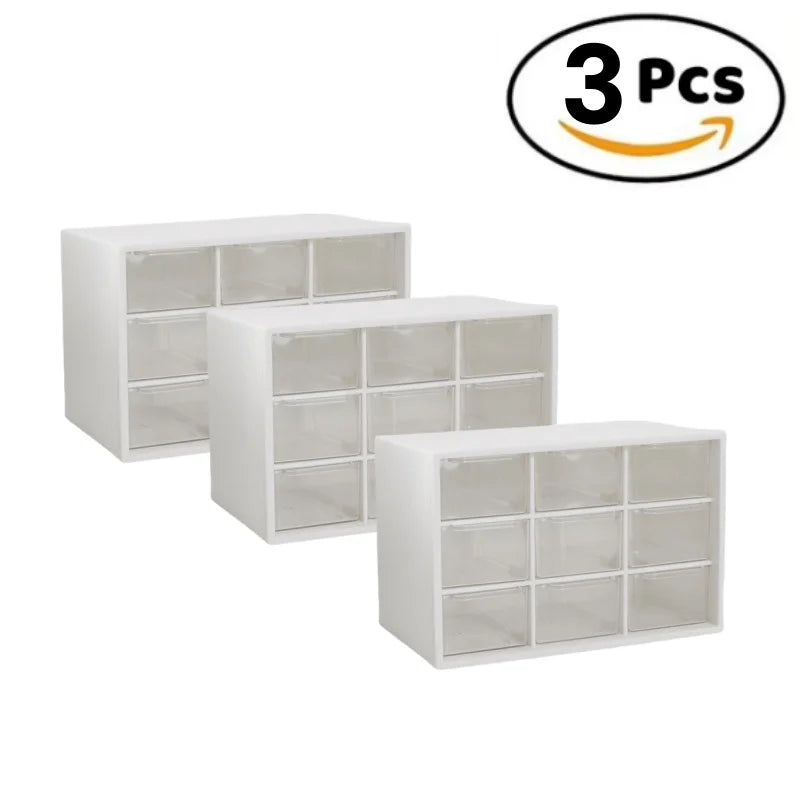 Nine Grid Drawer Organizer For Desk And Wall Mounting