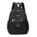Large Capacity Backpack with Multiple Internal Pockets - Black