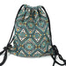 Backpack Drawstring Ethnic Pattern Bag Boho Chic - No V9
