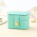 Petite Jewelry Box Organizer Travel Display Case Gift - Blue