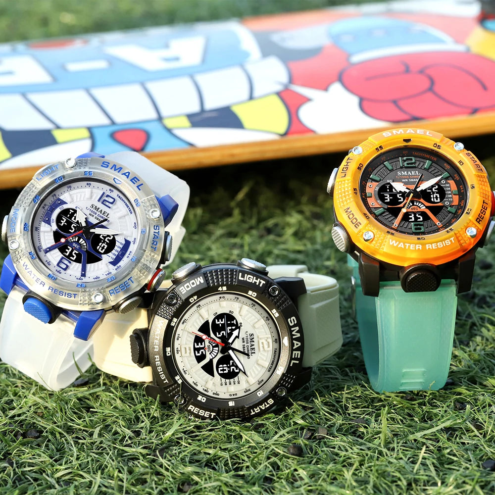 Analog Digital Sport Watch with Water Resistance