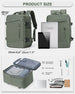 Travel Backpack with Multiple Pockets for Laptop - Army Green