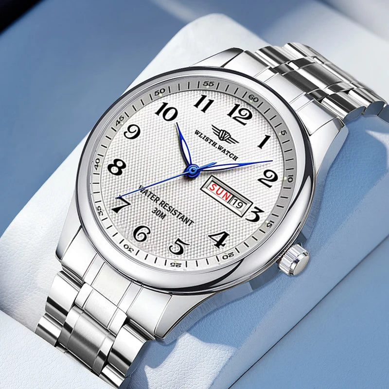 Classic Men Watch with Calendar and Day Window