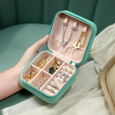 Petite Jewelry Box for Travel and Display Case Deluxe
