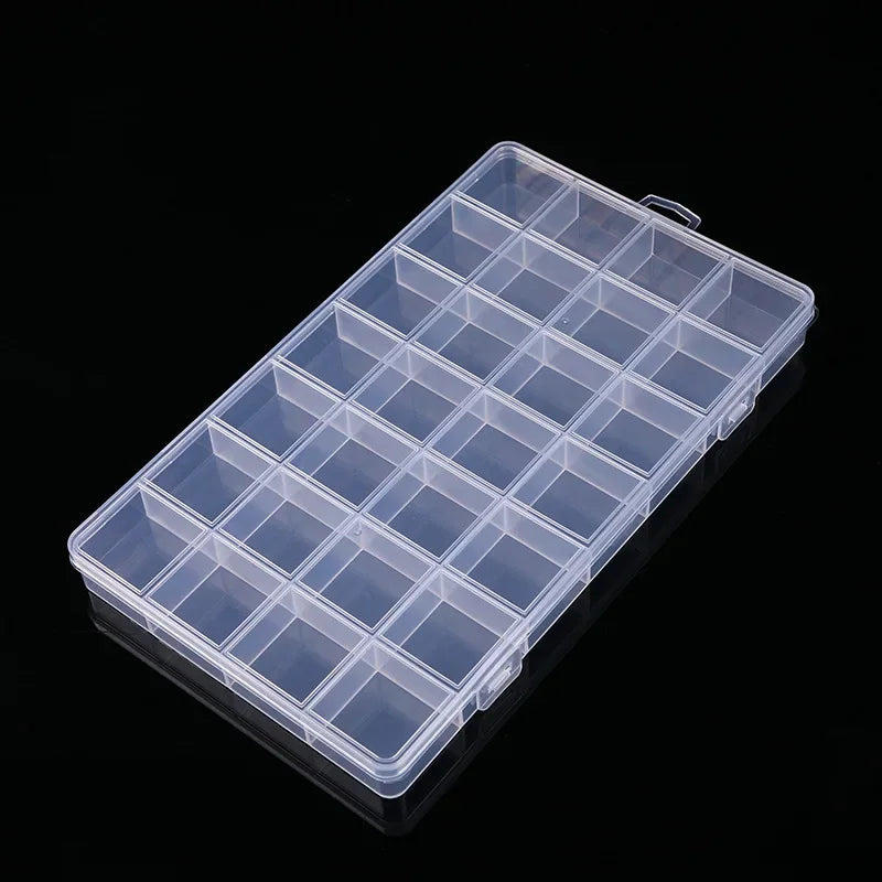 28-Grid Jewelry and Bead Organizer Box for Small Parts