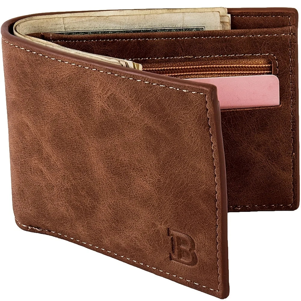 Mini Wallet Card Holder with Zipper Closure Premium