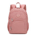 Backpack with Front Pocket and Multiple Pockets - Pink