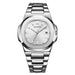 Men Watch with Date Window Water Resistant Build - Silver White