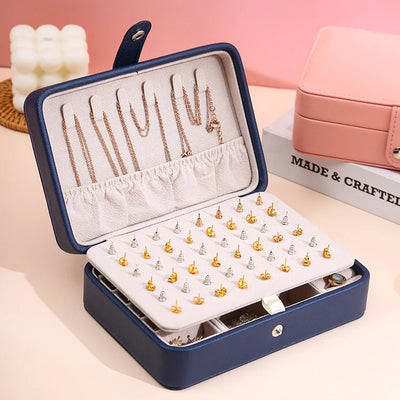 Travel Jewelry Organizer Box With Removable Dividers