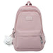 Backpack High Capacity Waterproof Travel Laptop Bag - Pink Pendant