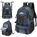 Large Capacity Hiking Backpack with Multiple Pockets - Blue