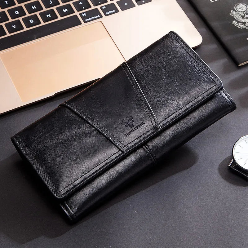 Long Wallet with Zipper And Multiple Card Slots