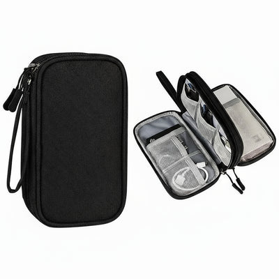 Travel Cable Organizer Bag for Cords and Accessories - WO2MEN