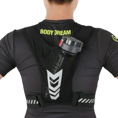 Reflective Running Backpack Vest with Phone Pocket