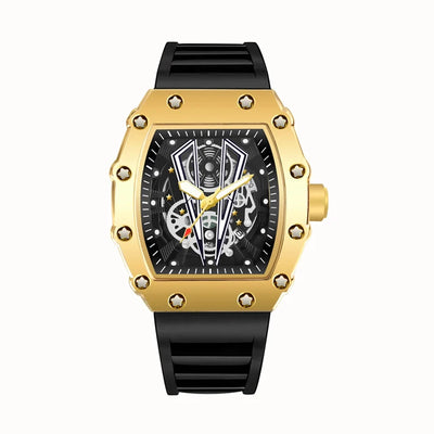 Skeleton Dial Watch with Multifunction Mechanism