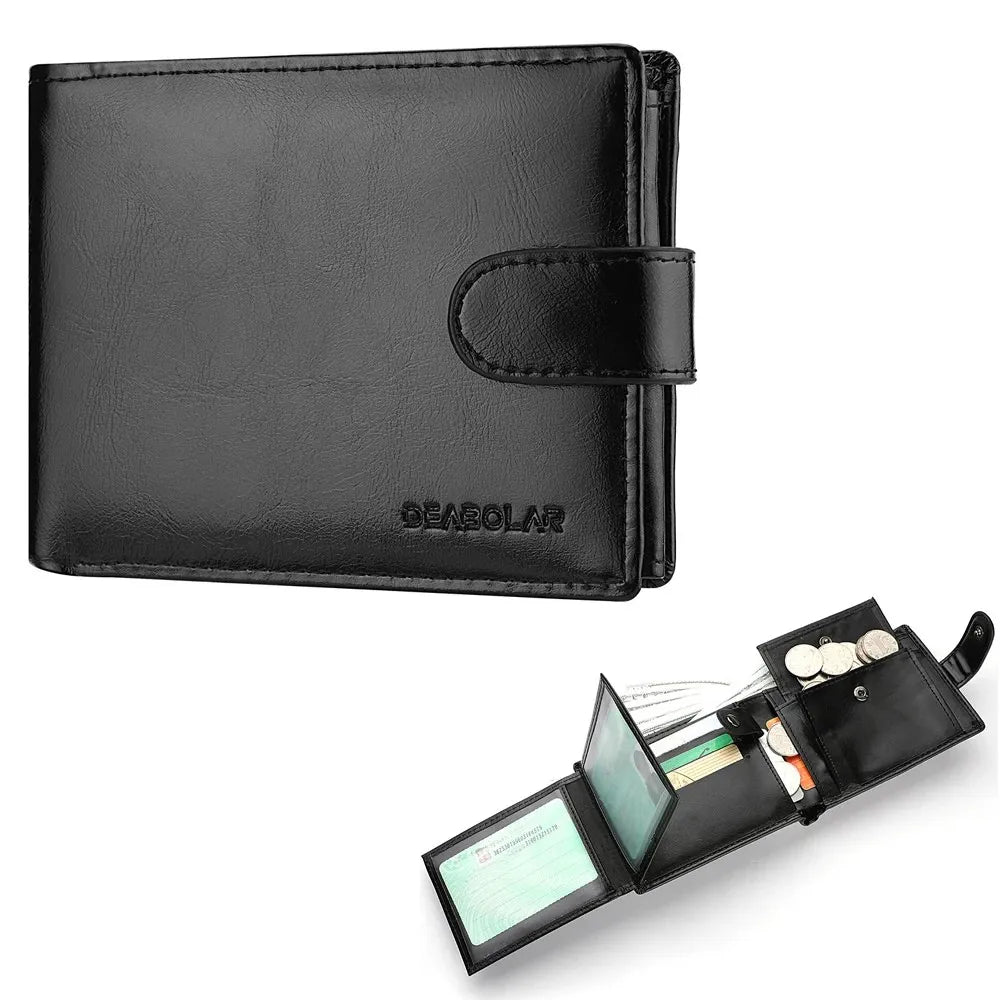 Wallet With Zipper and Card Slots Compact Organizer - WO2MEN