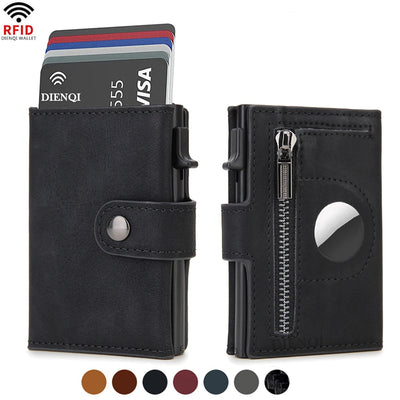 RFID Wallet With Airtag Pocket And Slim Card Holder