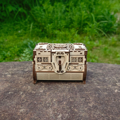 DIY 3D Treasure Box Wooden Puzzle Jewellery Box