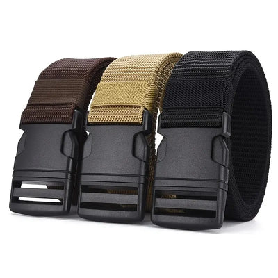 Belt With Plastic Buckle Adjustable Outdoor Tactical