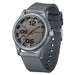 Casual Silicone Strap Watch Analog Digital Timepiece - Grey
