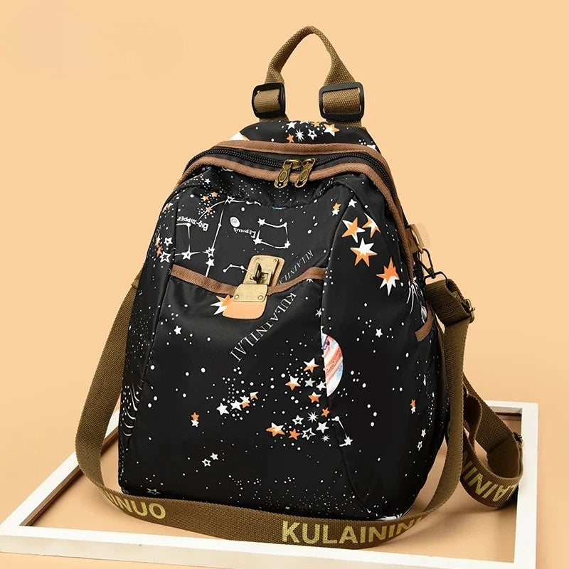 Cosmic Orbit Lock Backpack Lightweight Starry Pattern - WO2MEN