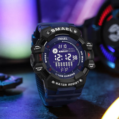 Sport Digital Watch with Backlight Chronograph