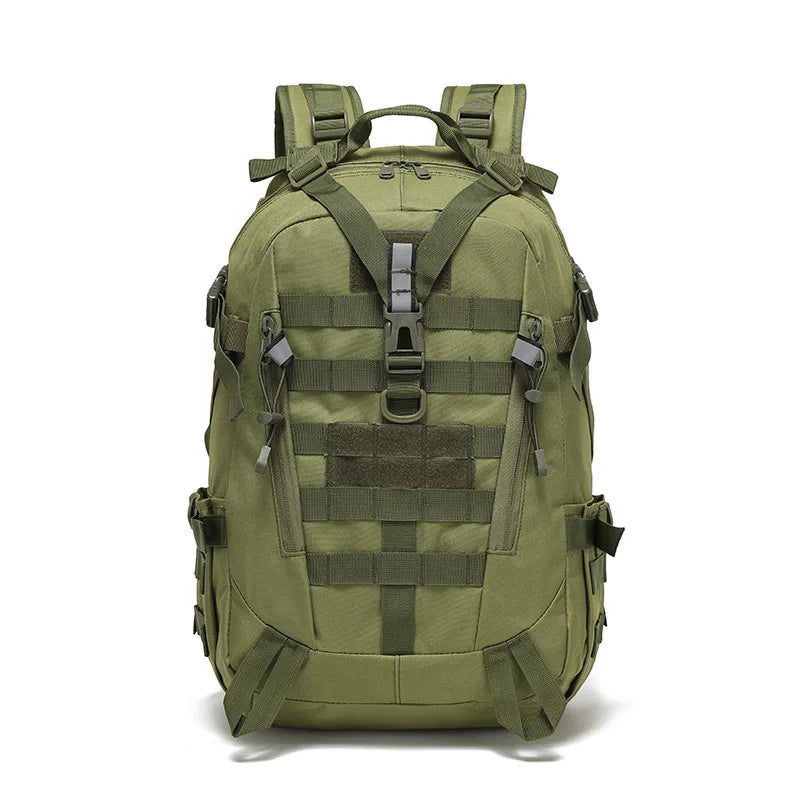Camping Backpack with MOLLE System for Outdoor Use - Olive Drab