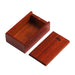 Sliding Top Jewelry Storage Box For Necklace Ring - Rose Wood