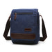 Unisex Messenger Bag Large Capacity Crossbody - Blue Medium